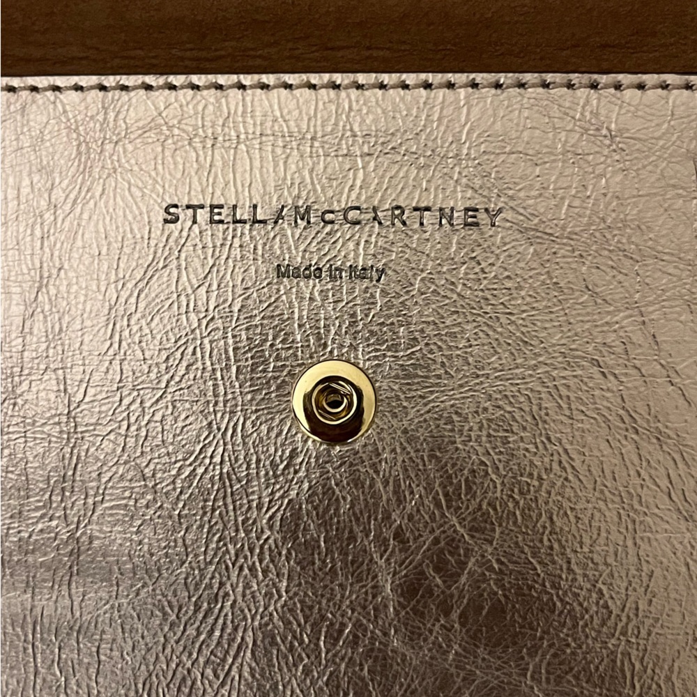 Stella McCartney Metallic Wristlet Clutch - Champagne color - Picture 2 of 5